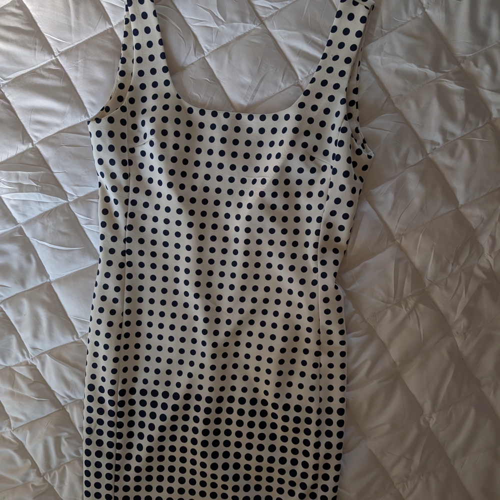 Karl Lagerfeld Black Polka Dot Mini Dress